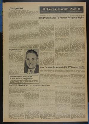 Texas Jewish Post (Fort Worth, Tex.), Vol. 13, No. 49, Ed. 1 Thursday, December 3, 1959