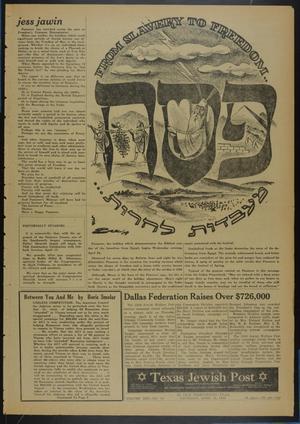 Primary view of object titled 'Texas Jewish Post (Fort Worth, Tex.), Vol. 13, No. 16, Ed. 1 Thursday, April 16, 1959'.