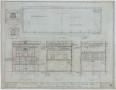 Technical Drawing: Masonic Hall, Breckenridge, Texas: Elevation and Sections