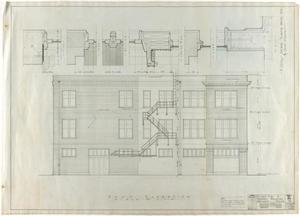 Primary view of object titled 'Masonic Building, Abilene, Texas: East Elevation'.
