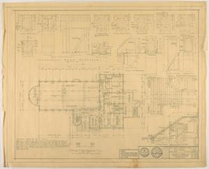 Primary view of object titled 'Abilene Country Club, Abilene, Texas: First Floor Framing Plan'.