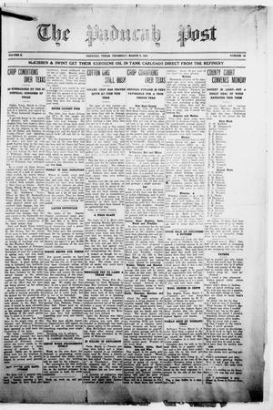 The Paducah Post (Paducah, Tex.), Vol. 10, No. 42, Ed. 1 Thursday, March 9, 1916