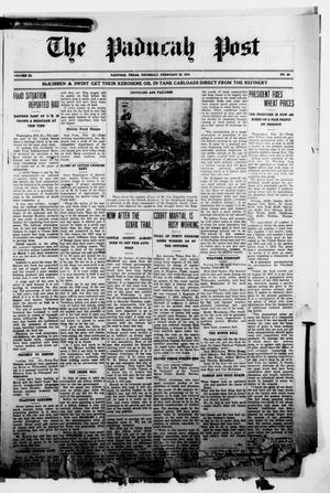 The Paducah Post (Paducah, Tex.), Vol. 11, No. 39, Ed. 1 Thursday, February 28, 1918