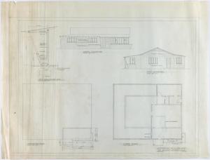Alterations to a Pro Shop for Abilene Country Club, Abilene, Texas: Elevations and Plans