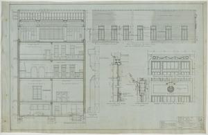 Primary view of object titled 'Club Building for B.P.O.E. Number 71, Dallas, Texas: Section and Elevation'.