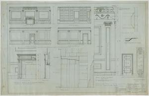 Primary view of object titled 'Club Building for B.P.O.E. Number 71, Dallas, Texas: Scale and Full Size Details of Ladies' Reception Room'.