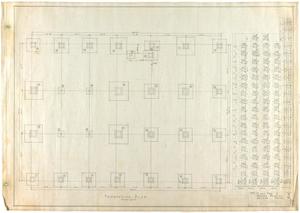 Primary view of object titled 'Masonic Building, Abilene, Texas: Foundation Plan'.