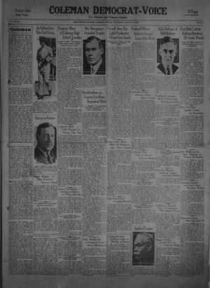 Coleman Democrat-Voice (Coleman, Tex.), Vol. 48, No. 32, Ed. 1 Thursday, August 8, 1929