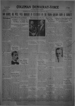 Coleman Democrat-Voice (Coleman, Tex.), Vol. 49, No. 36, Ed. 1 Thursday, September 4, 1930