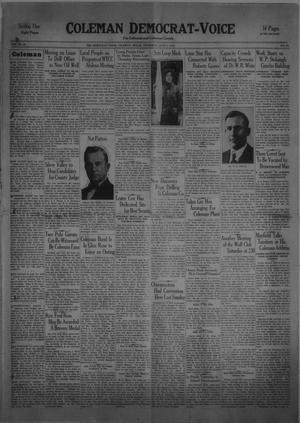 Coleman Democrat-Voice (Coleman, Tex.), Vol. 49, No. 23, Ed. 1 Thursday, June 5, 1930