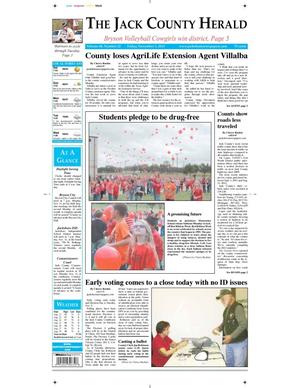 Primary view of object titled 'The Jack County Herald (Jacksboro, Tex.), Vol. 68, No. 22, Ed. 1 Friday, November 1, 2013'.