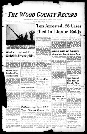 The Wood County Record (Mineola, Tex.), Vol. 21, No. 50, Ed. 1 Tuesday, March 13, 1951