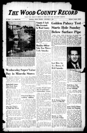 The Wood County Record (Mineola, Tex.), Vol. 22, No. 36, Ed. 1 Tuesday, December 4, 1951