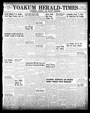 Primary view of object titled 'Yoakum Herald-Times (Yoakum, Tex.), Vol. 67, No. 67, Ed. 1 Tuesday, August 20, 1963'.