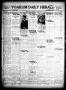 Thumbnail image of item number 1 in: 'Yoakum Daily Herald (Yoakum, Tex.), Vol. 35, No. 147, Ed. 1 Wednesday, September 23, 1931'.
