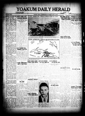 Primary view of object titled 'Yoakum Daily Herald (Yoakum, Tex.), Vol. 36, No. [191], Ed. 1 Tuesday, November 15, 1932'.