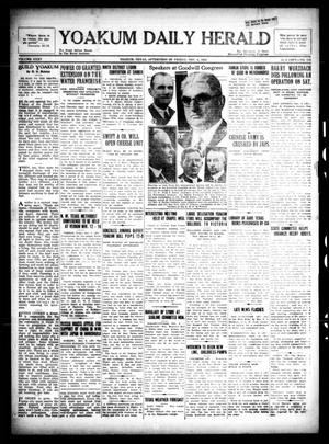 Primary view of object titled 'Yoakum Daily Herald (Yoakum, Tex.), Vol. 35, No. 185, Ed. 1 Friday, November 6, 1931'.