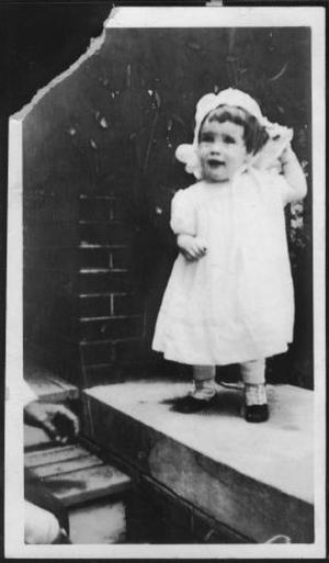 [Photograph of Mary Rhydonia Jones as a toddler]
