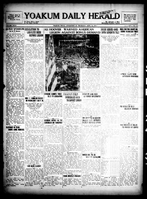 Yoakum Daily Herald (Yoakum, Tex.), Vol. 35, No. 148, Ed. 1 Thursday, September 24, 1931