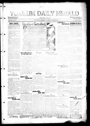 Yoakum Daily Herald (Yoakum, Tex.), Vol. 28, No. 310, Ed. 1 Thursday, February 12, 1925