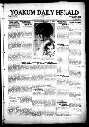 Primary view of object titled 'Yoakum Daily Herald (Yoakum, Tex.), Vol. 29, No. 22, Ed. 1 Saturday, April 25, 1925'.
