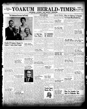 Yoakum Herald-Times (Yoakum, Tex.), Vol. 67, No. 17, Ed. 1 Tuesday, February 26, 1963
