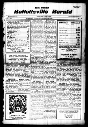 Semi-weekly Hallettsville Herald (Hallettsville, Tex.), Vol. 56, No. 49, Ed. 1 Friday, December 28, 1928