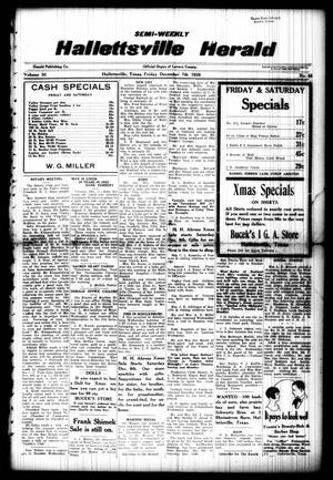 Semi-weekly Hallettsville Herald (Hallettsville, Tex.), Vol. 56, No. 44, Ed. 1 Friday, December 7, 1928