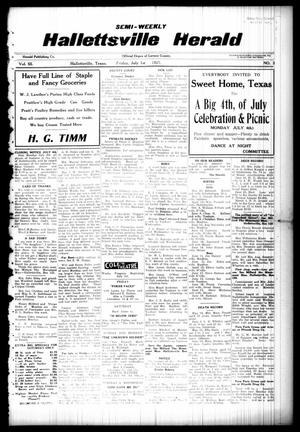 Semi-weekly Hallettsville Herald (Hallettsville, Tex.), Vol. 55, No. 3, Ed. 1 Friday, July 1, 1927