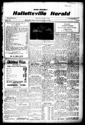 Semi-weekly Hallettsville Herald (Hallettsville, Tex.), Vol. 56, No. 47, Ed. 1 Tuesday, December 18, 1928