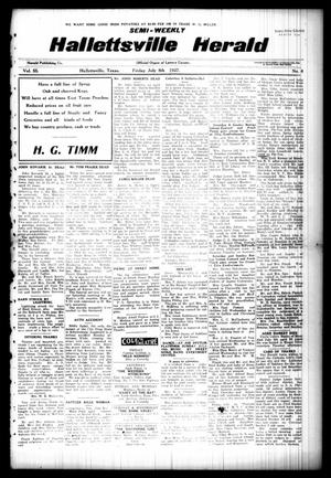 Semi-weekly Hallettsville Herald (Hallettsville, Tex.), Vol. 55, No. 4, Ed. 1 Friday, July 8, 1927