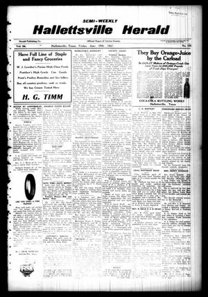 Semi-weekly Hallettsville Herald (Hallettsville, Tex.), Vol. 54, No. 101, Ed. 1 Friday, June 10, 1927