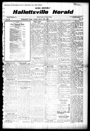 Semi-weekly Hallettsville Herald (Hallettsville, Tex.), Vol. 55, No. 73, Ed. 1 Tuesday, March 13, 1928