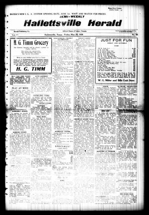 Primary view of object titled 'Semi-weekly Hallettsville Herald (Hallettsville, Tex.), Vol. 55, No. 94, Ed. 1 Friday, May 25, 1928'.