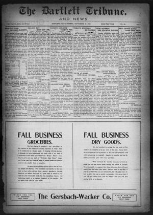 The Bartlett Tribune and News (Bartlett, Tex.), Vol. 38, No. 8, Ed. 1, Friday, September 28, 1923