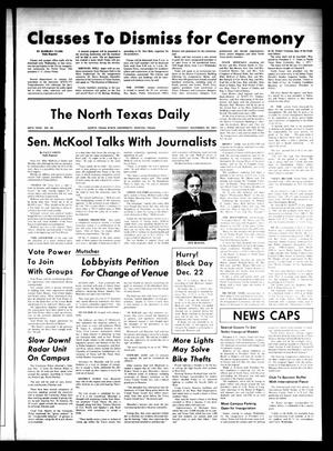 The North Texas Daily (Denton, Tex.), Vol. 55, No. 50, Ed. 1 Tuesday, November 30, 1971