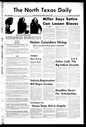 The North Texas Daily (Denton, Tex.), Vol. 59, No. 65, Ed. 1 Wednesday, January 28, 1976