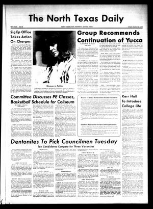 The North Texas Daily (Denton, Tex.), Vol. 56, No. 92, Ed. 1 Friday, March 30, 1973