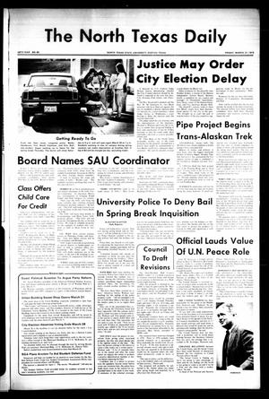 The North Texas Daily (Denton, Tex.), Vol. 58, No. 90, Ed. 1 Friday, March 21, 1975