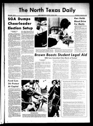Primary view of object titled 'The North Texas Daily (Denton, Tex.), Vol. 56, No. 74, Ed. 1 Wednesday, February 21, 1973'.