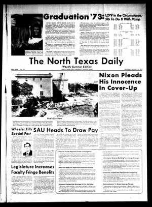 The North Texas Daily (Denton, Tex.), Vol. 56, No. 120, Ed. 1 Thursday, August 16, 1973