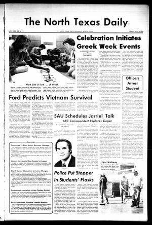 The North Texas Daily (Denton, Tex.), Vol. 58, No. 94, Ed. 1 Friday, April 4, 1975