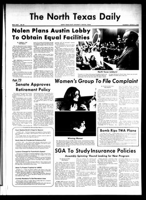The North Texas Daily (Denton, Tex.), Vol. 55, No. 87, Ed. 1 Thursday, March 9, 1972
