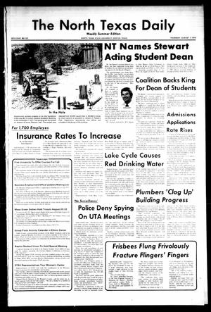 The North Texas Daily (Denton, Tex.), Vol. 58, No. 121, Ed. 1 Thursday, August 7, 1975