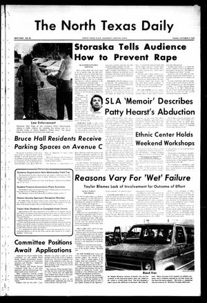 The North Texas Daily (Denton, Tex.), Vol. 59, No. 20, Ed. 1 Friday, October 3, 1975
