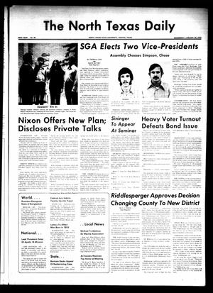 The North Texas Daily (Denton, Tex.), Vol. 55, No. 62, Ed. 1 Wednesday, January 26, 1972