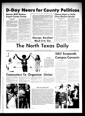 The North Texas Daily (Denton, Tex.), Vol. 56, No. 35, Ed. 1 Friday, November 3, 1972