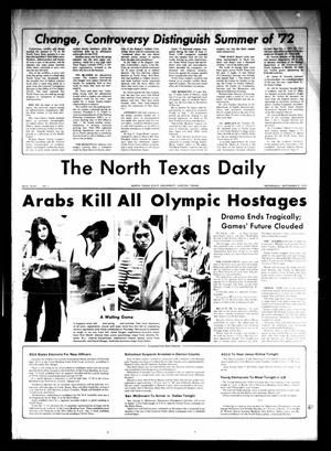 The North Texas Daily (Denton, Tex.), Vol. 56, No. 1, Ed. 1 Wednesday, September 6, 1972