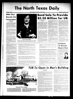 The North Texas Daily (Denton, Tex.), Vol. 56, No. 78, Ed. 1 Wednesday, February 28, 1973
