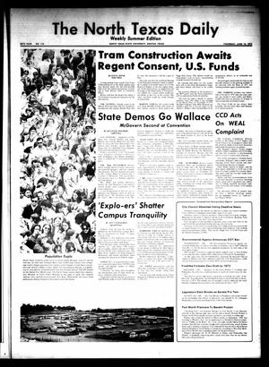 The North Texas Daily (Denton, Tex.), Vol. 55, No. 113, Ed. 1 Thursday, June 15, 1972